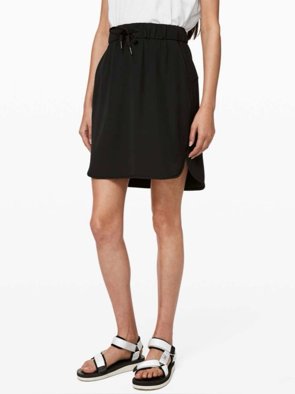 Lululemon “On The Fly Skirt” Women's 4 Black Performance Tennis Pickle Ball Golf